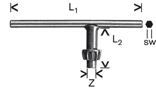 Clé de mandrin S2 BOSCH